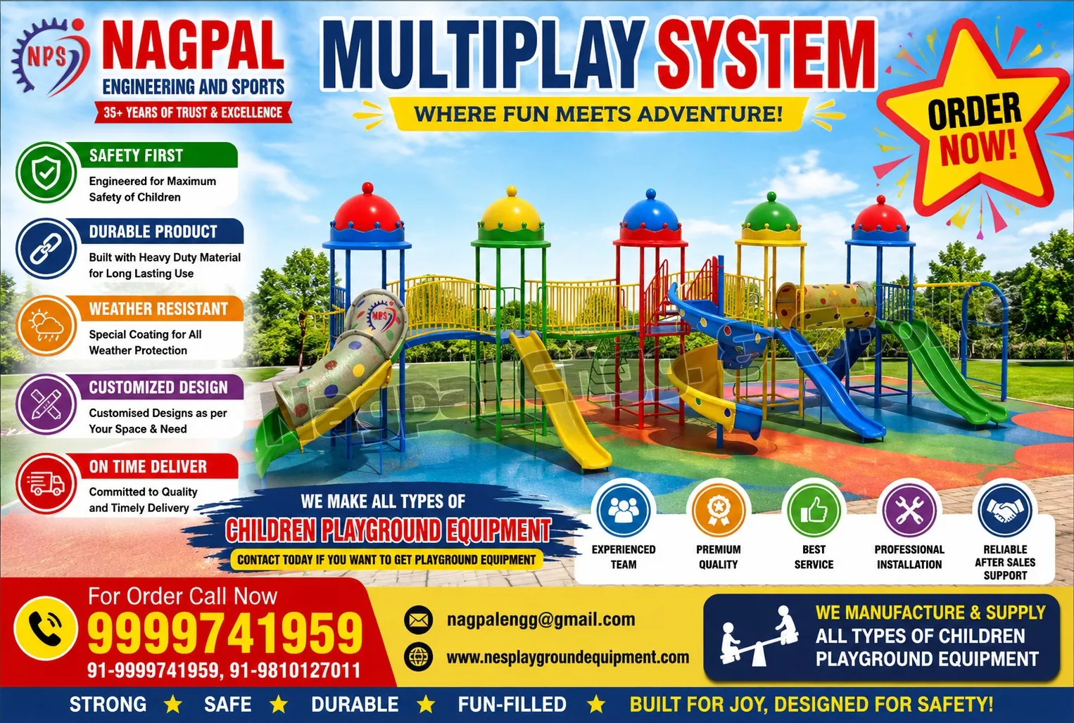 Children Playground Equipment Manufacturer and Customized Multiplay System Supplier