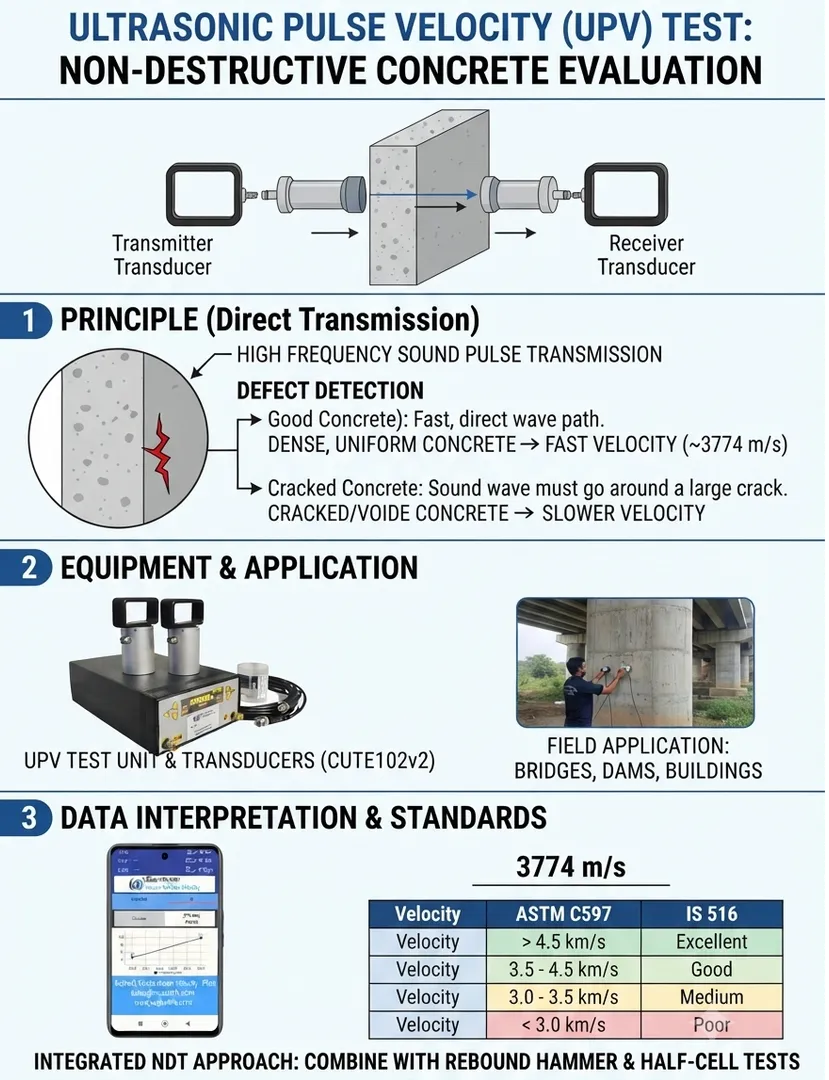 How to Avoid Common Errors in Ultrasonic Pulse Velocity (UPV) Testing for Accurate Concrete Testing