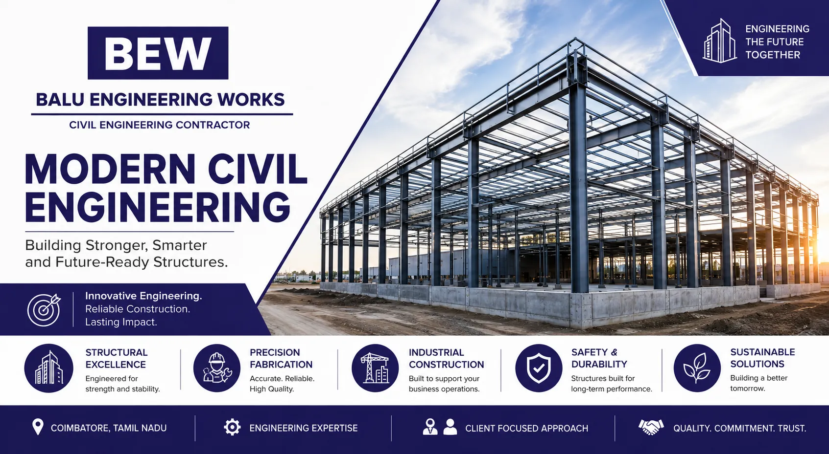 Modern Civil Engineering in Coimbatore: Building Stronger, Smarter, and Future-Ready Structures