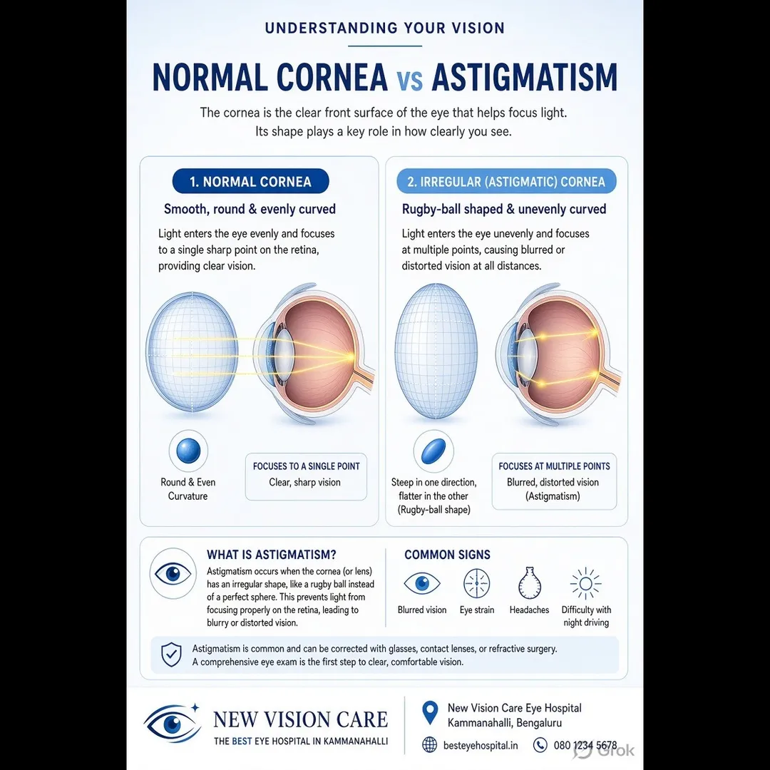 Understanding Astigmatism: Causes, Symptoms & Treatment Options | New Vision Care Kammanahalli