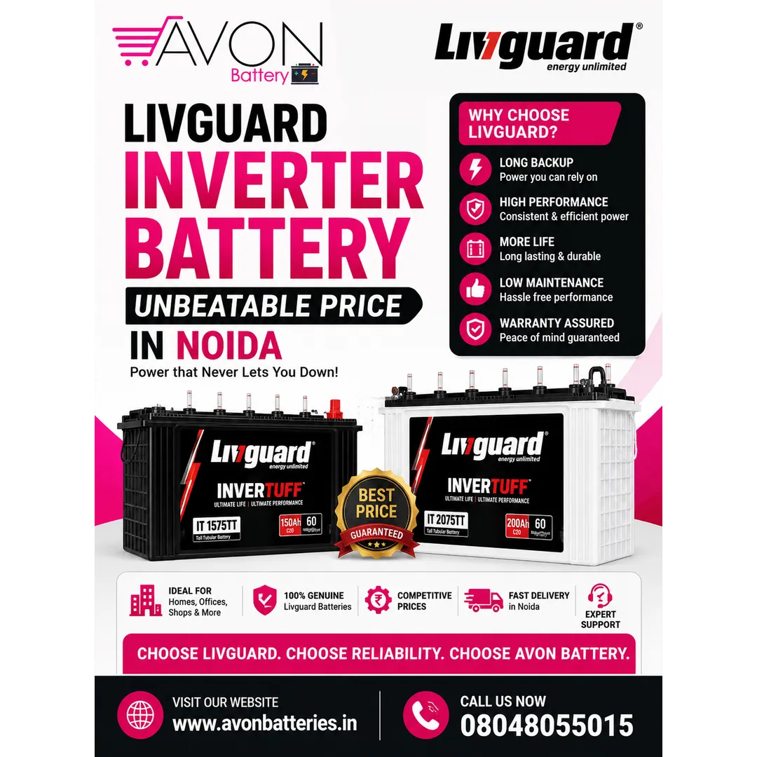 Livguard Inverter Battery Unbeatable Price in Noida | AVON BATTERY
