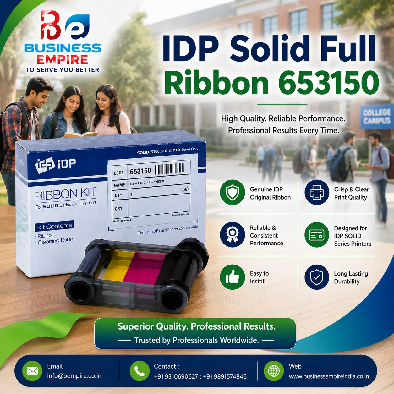 IDP Solid Printer Authorized Service Center Delhi NCR Noida Gurugram Haryana UP Jaipur Lucknow