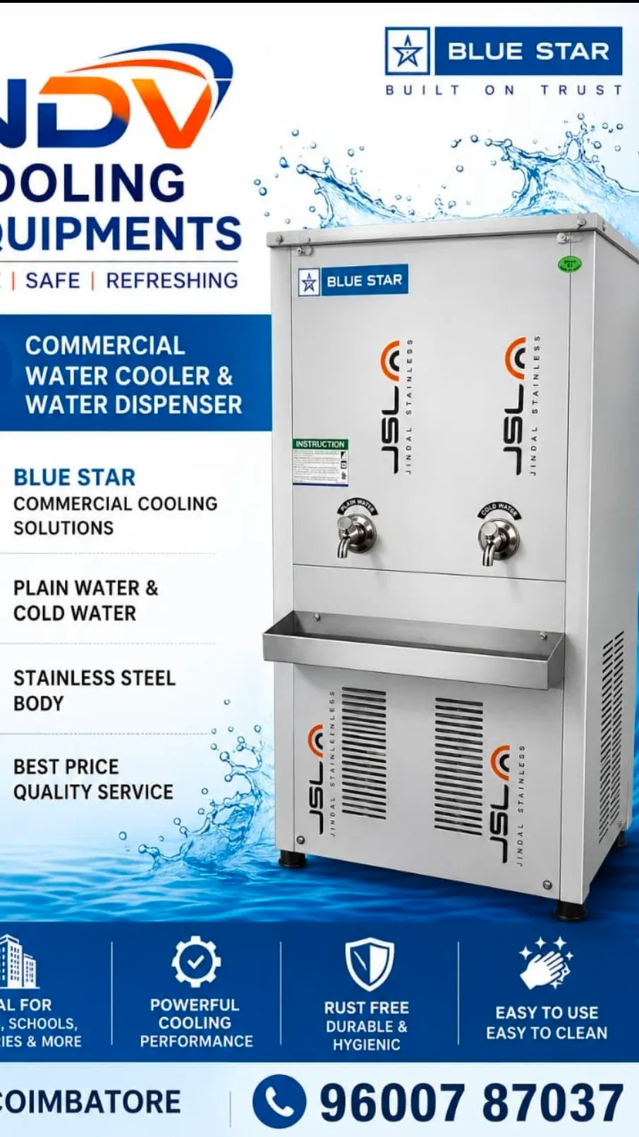 Ndv Cooling Equipments | Blue Star Authorised Commercial Deep Freezer Distributor In Coimbatore