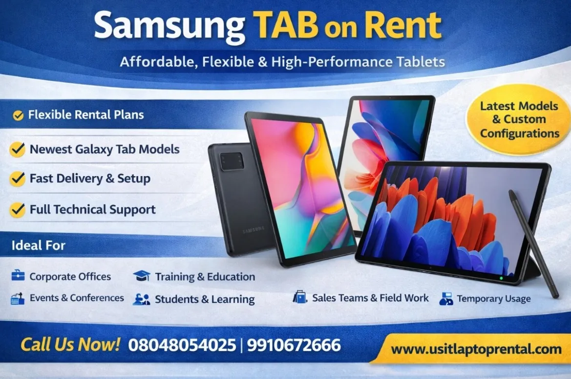 Samsung TAB on Rent for Events, Training and Field Operations