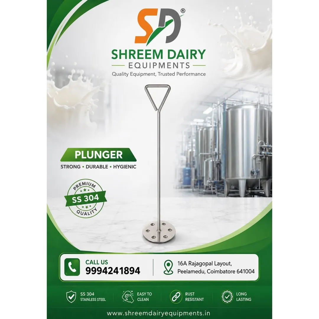 ஸ்டெயின்லெஸ் ஸ்டீல் பால் பிளஞ்சர்/Stainless Steel Milk Plunger/Milk Mixing Plunger/பால் கலக்கும் பிள
