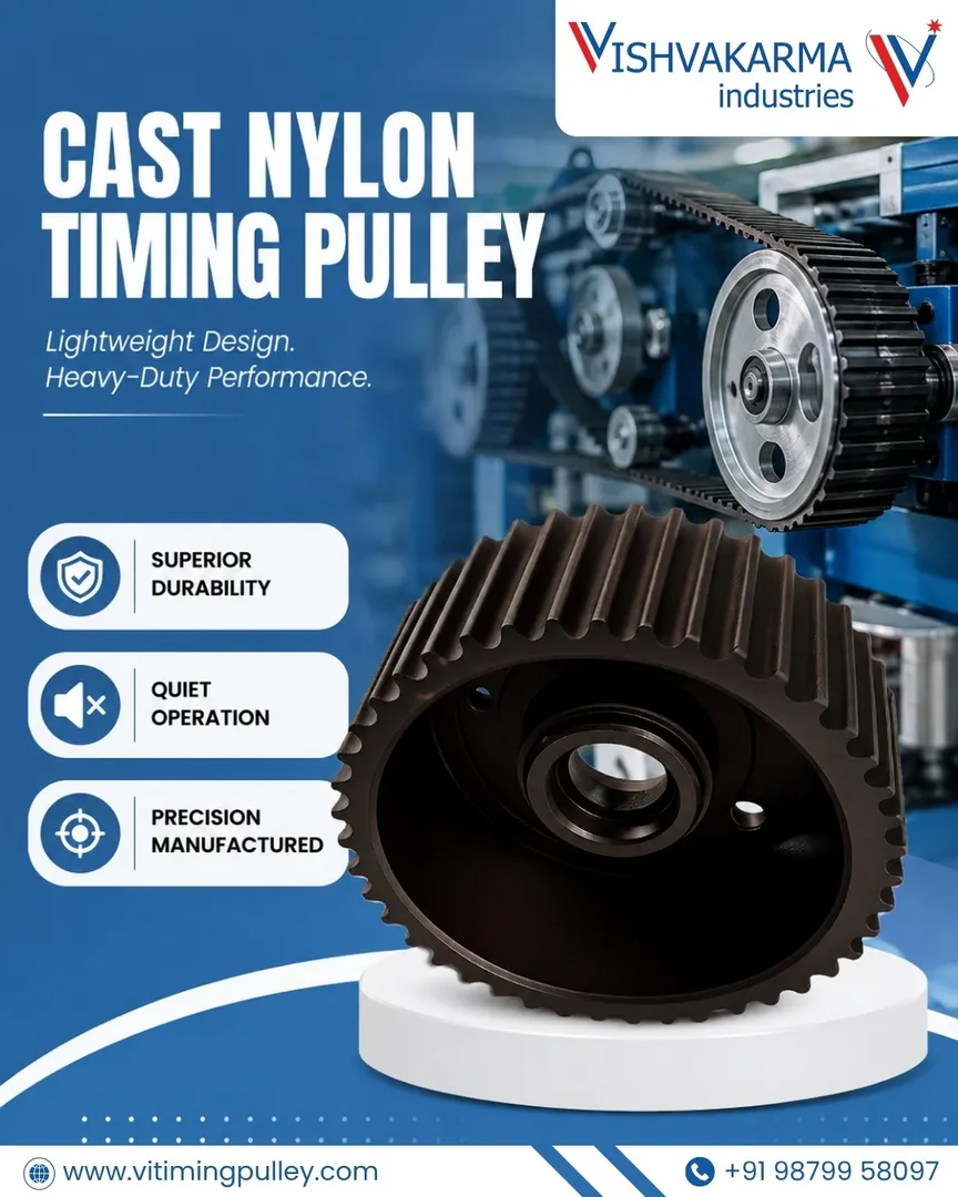 Cast Nylon Timing Pulley for Smooth Power Transmission