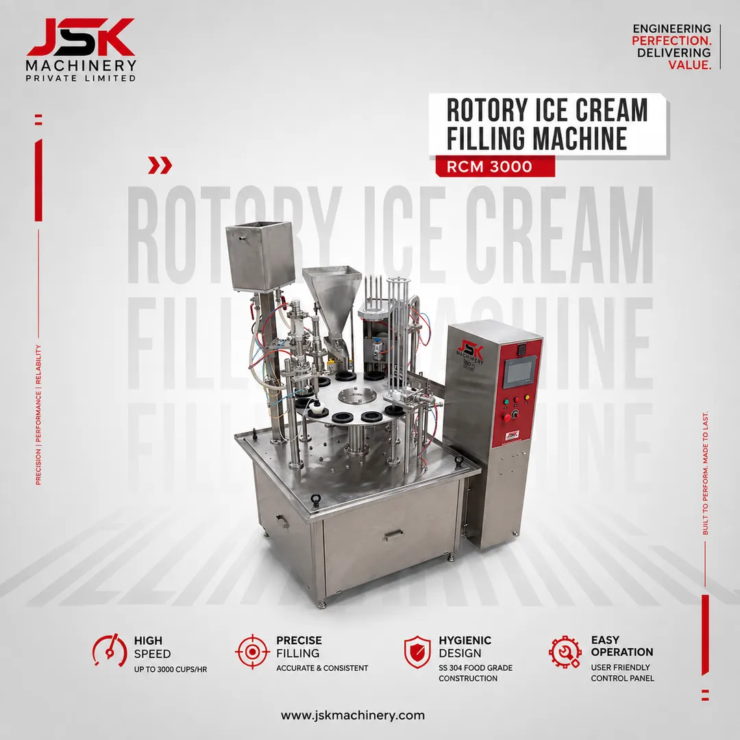 RCM 3000 — Rotary Ice Cream Filling Machine