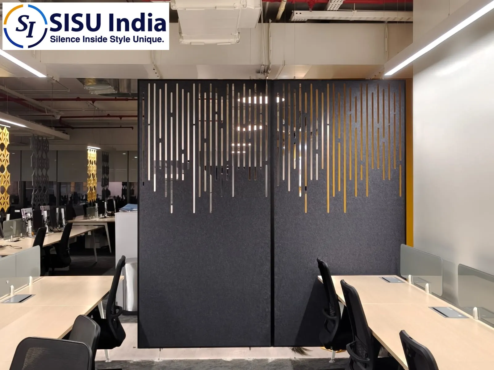 Acoustic PET Panel Hanging Screens in Bangalore