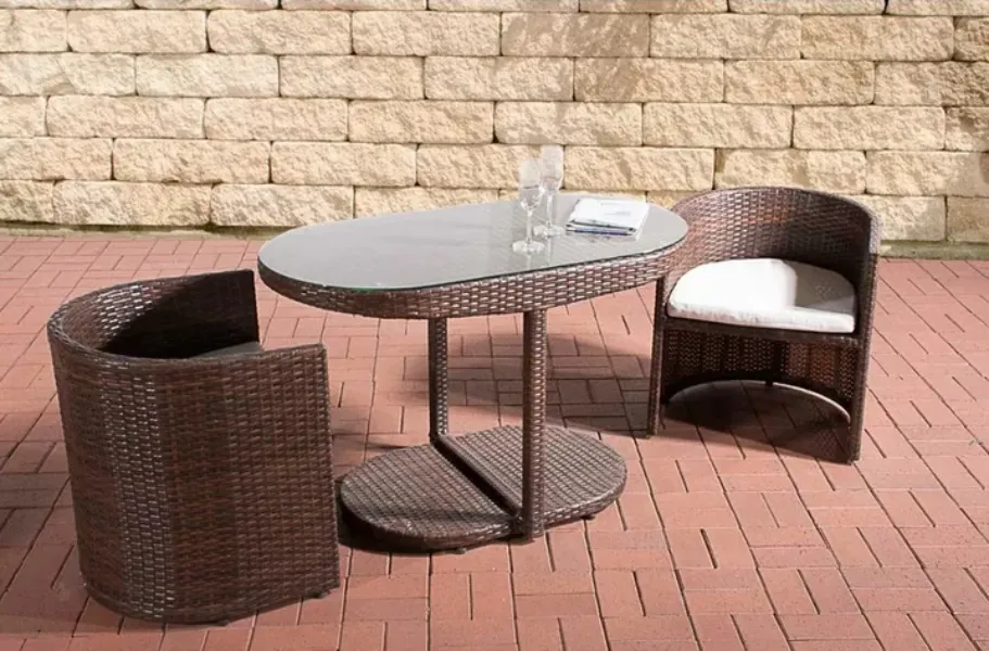 Elegant Wicker Bistro Table Set Manufacturer in Delhi | Divine Oakwood, Kirti Nagar