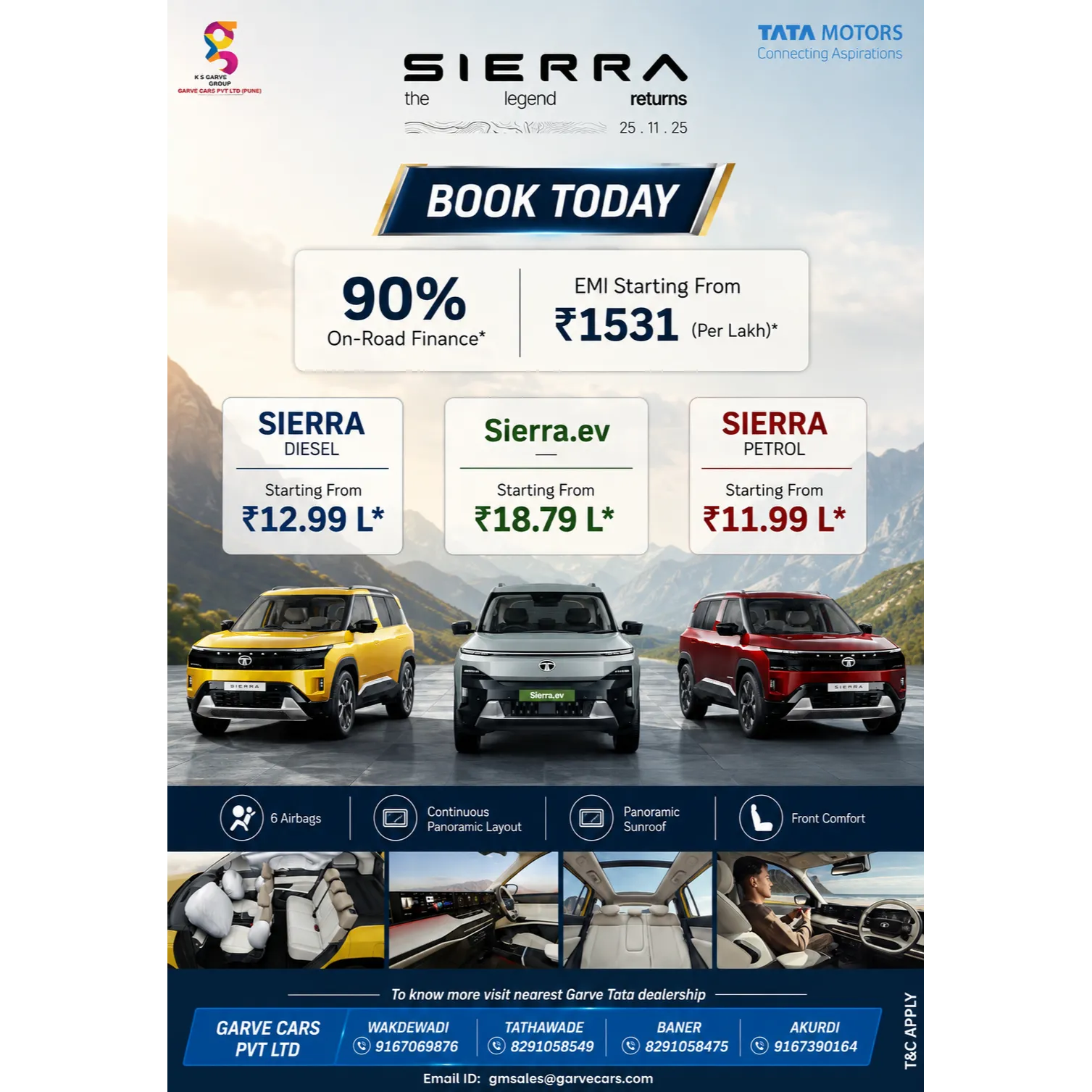 *π THE LEGEND RETURNS β TATA SIERRA! π₯*
The wait is finally over! Experience the all-new *Tata Si...