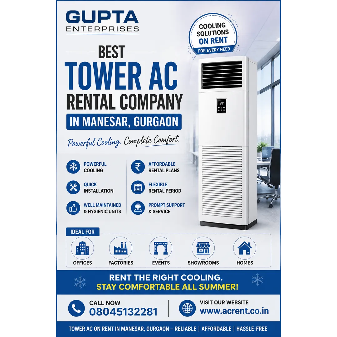 Best Tower AC Rental Company in Manesar, Gurgaon | Gupta Enterprises