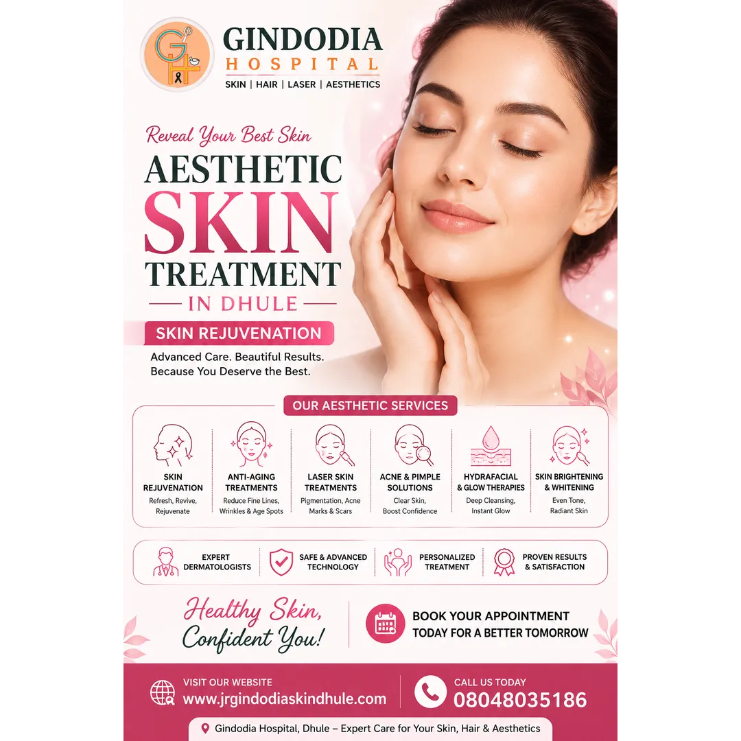 Aesthetic Skin Treatment in Dhule | Skin Rejuvenation | Gindodia Hospital