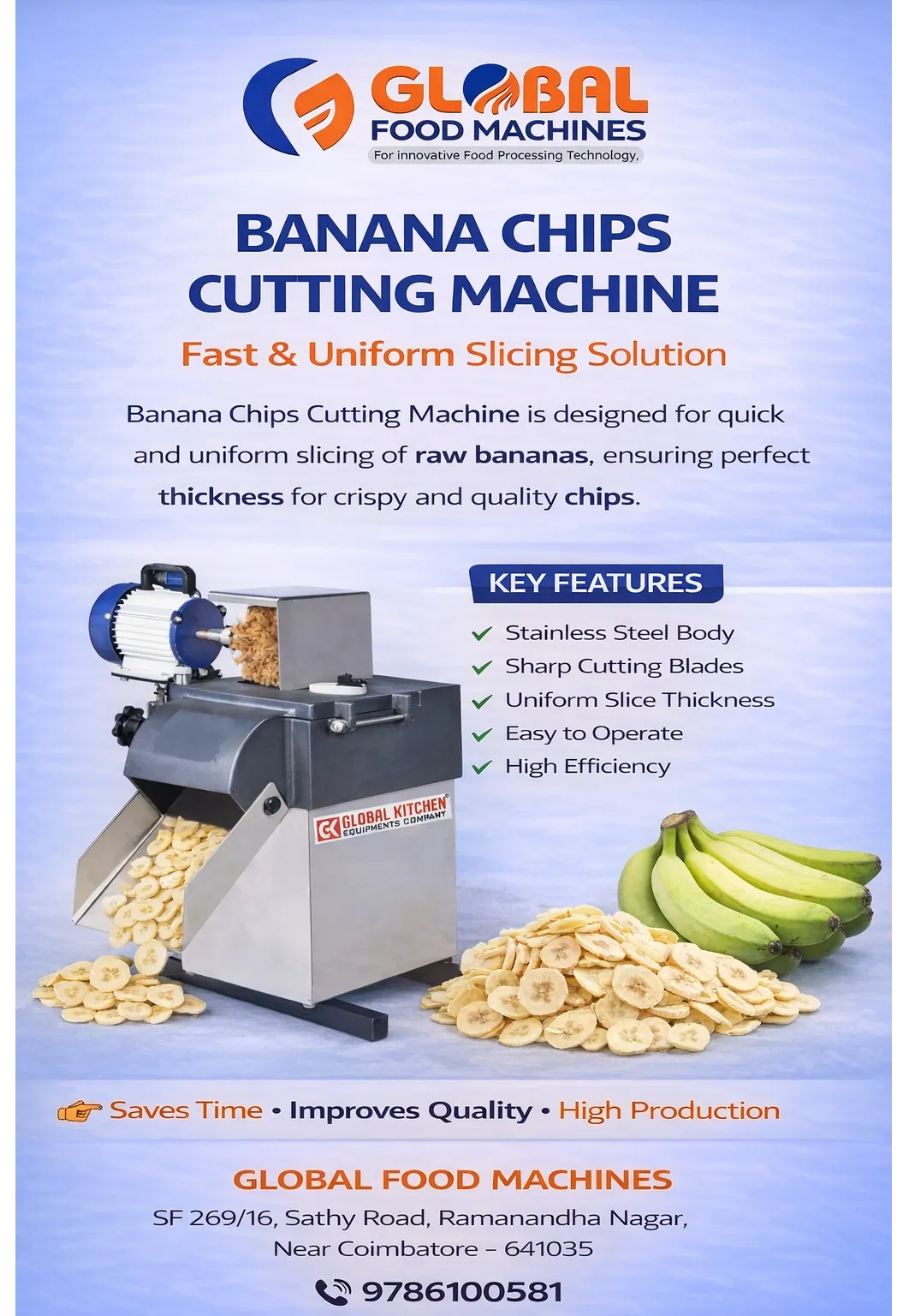 Banana Chips Cutting Machine in Coimbatore