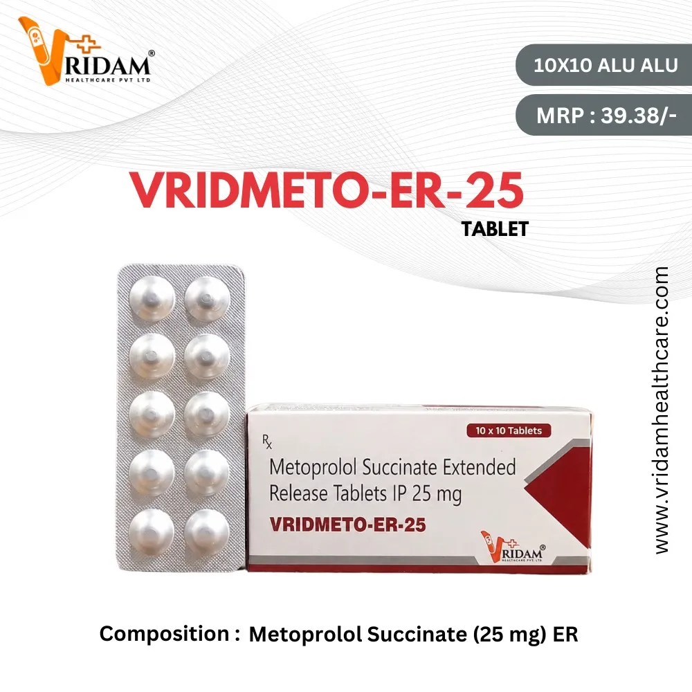 Check out our Product Range : VRIDMETO-ER-25 TABLET
