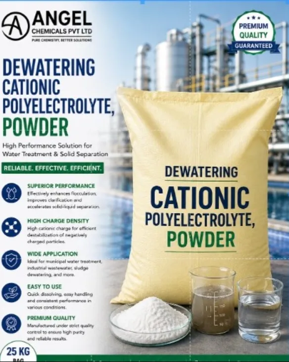 De-Watering Polyelectrolyte | Sludge Dewatering Chemical Supplier in Vadodara
