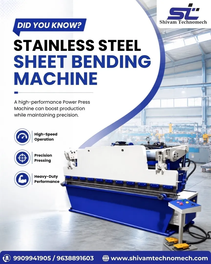 Stainless Steel Sheet Bending Machine Manufacturer from Ahmedabad