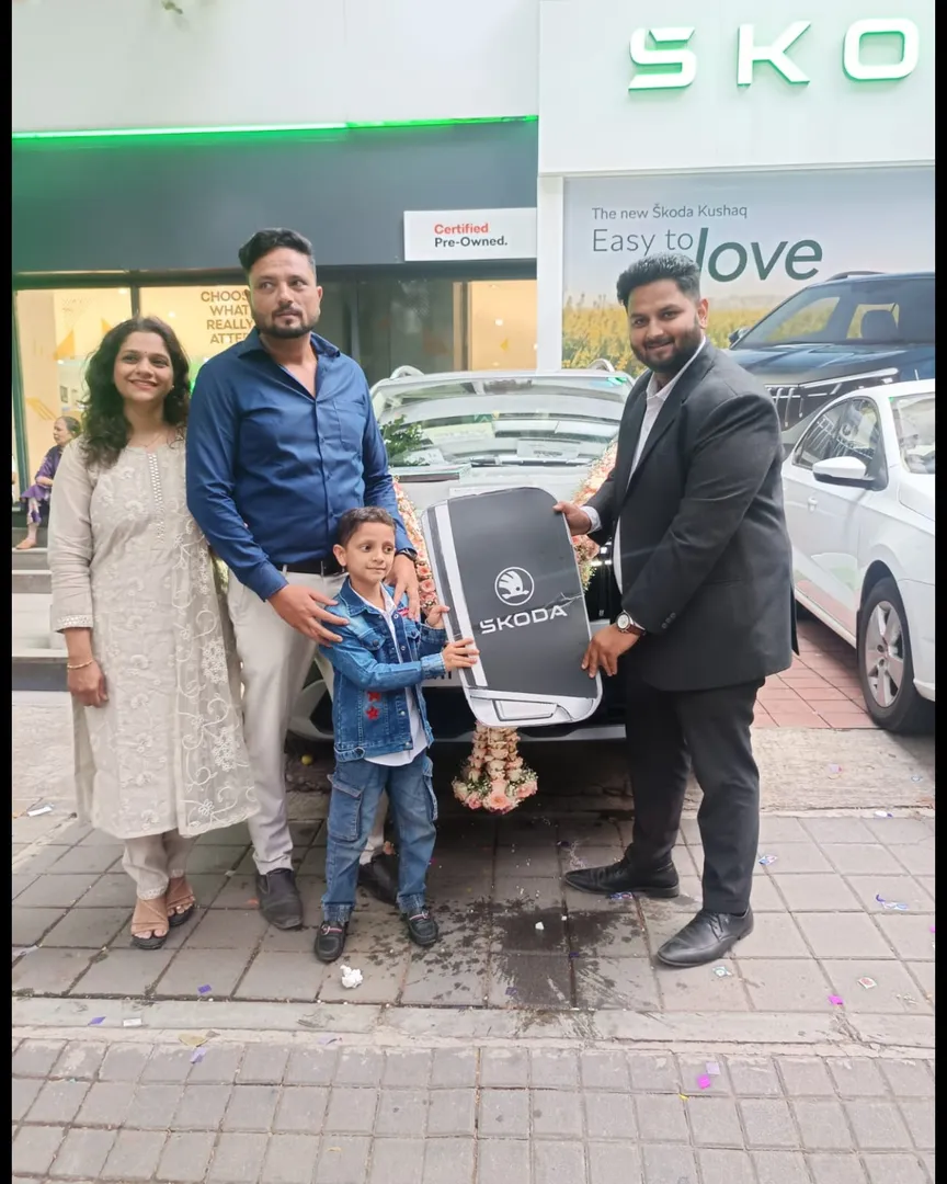 Happy Customer at Garve ŠKODA Pune | Trusted ŠKODA Showroom & Car Dealer in Pune Content: