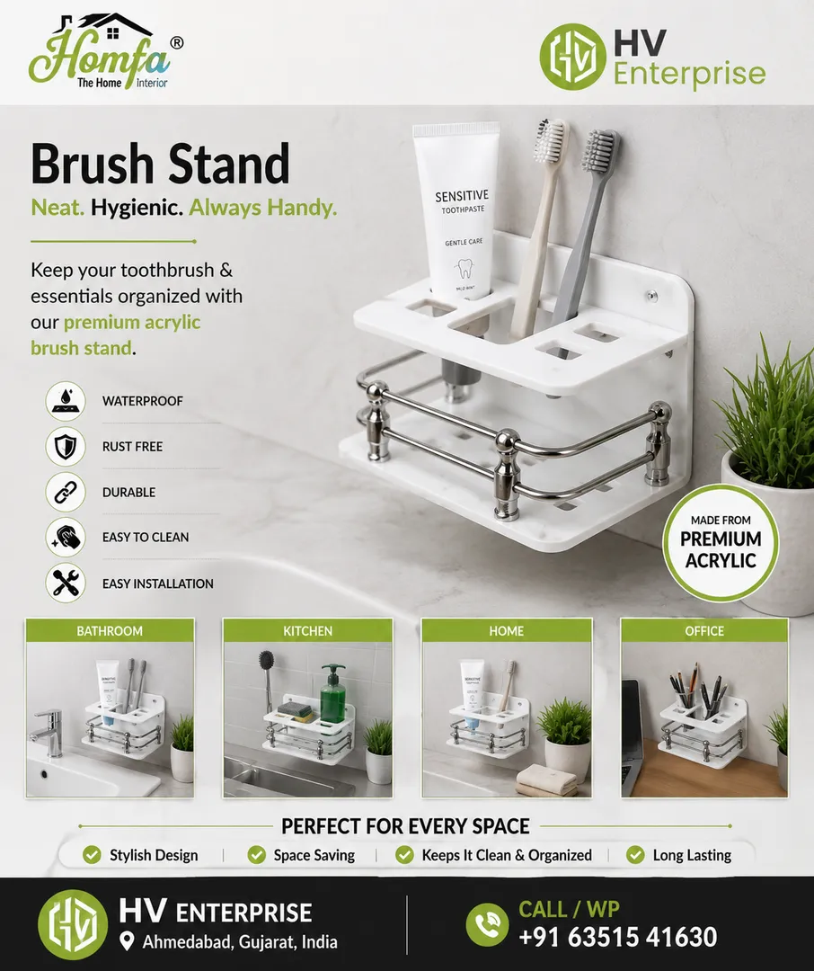 Acrylic paste & brush holder