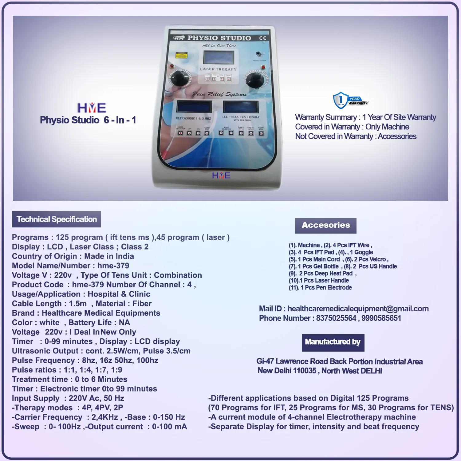 Which Is the Best 6 in 1 Physiotherapy Machine in India