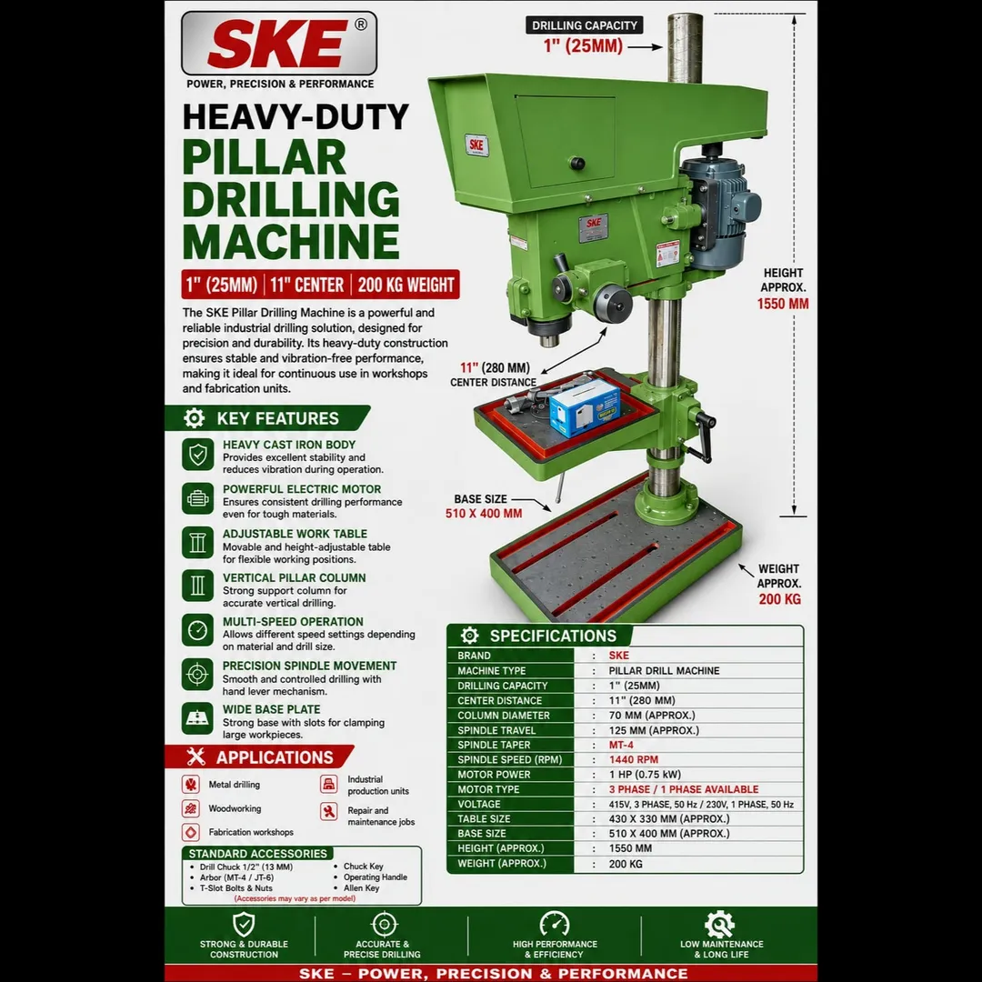 25 MM PILLAR DRILL MACHINE