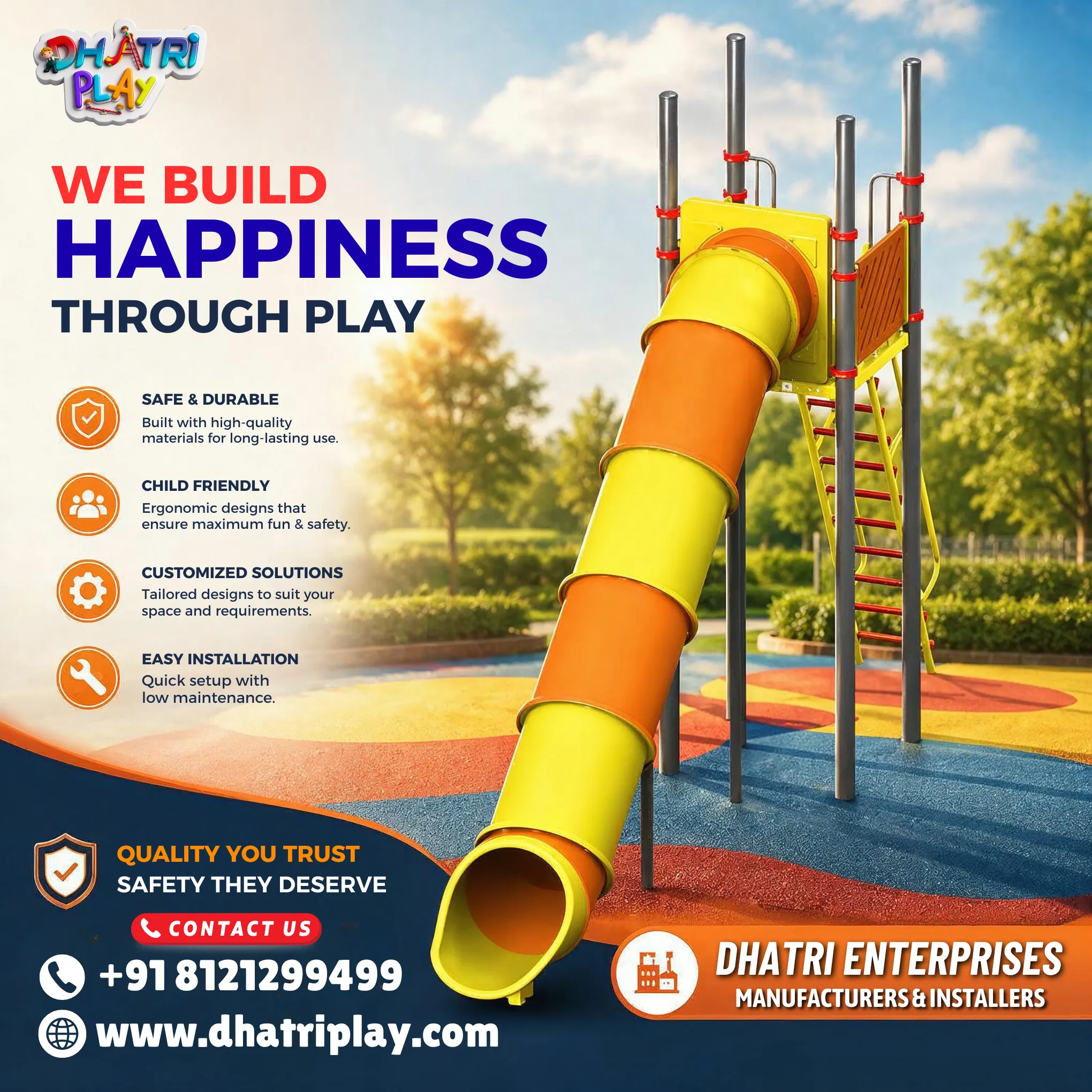 ๐We Build Happiness Through Play! ๐ | Premium Playground Slides for Kids ๐ง๐ฆ