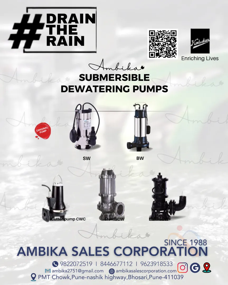 DEWATERING PUMP FOR CONSTRUCTION SITE.