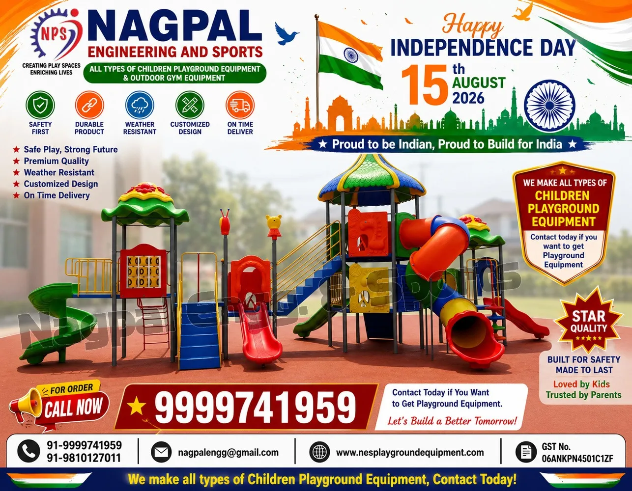 Complete Children Playground Setup | Swing, Slide, Multiplay System and Outdoor Gym Equipment