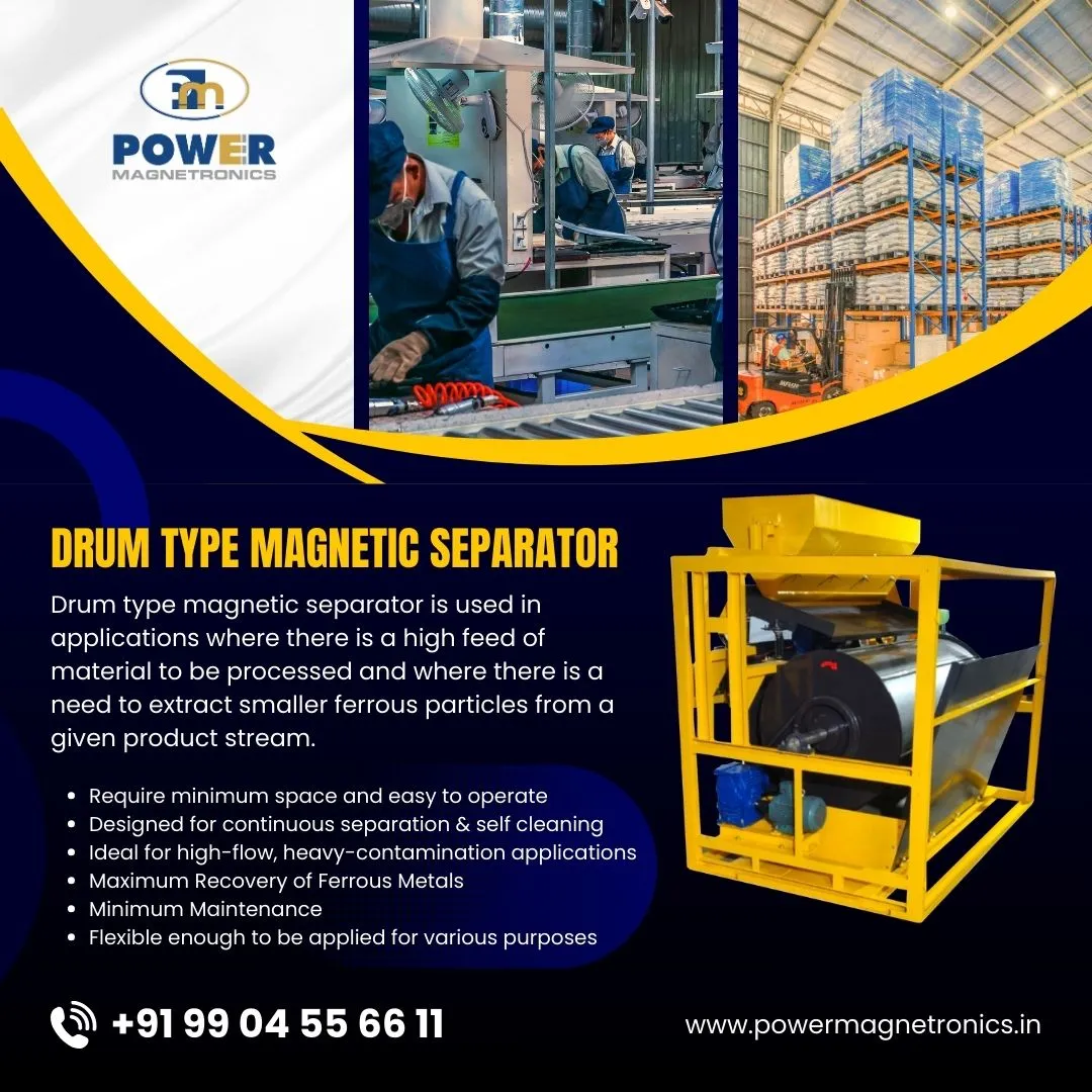High Intensity Drum Magnetic Separator