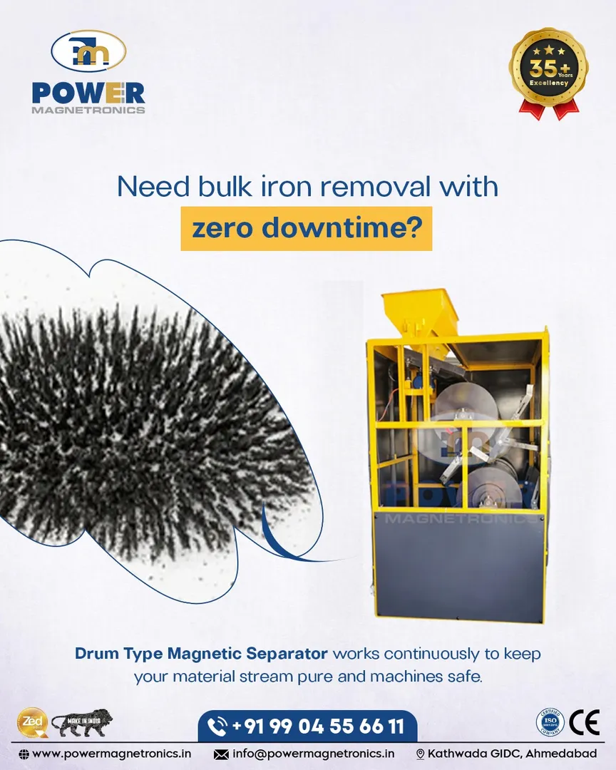 Magnetic Drum Separator for Iron Ore