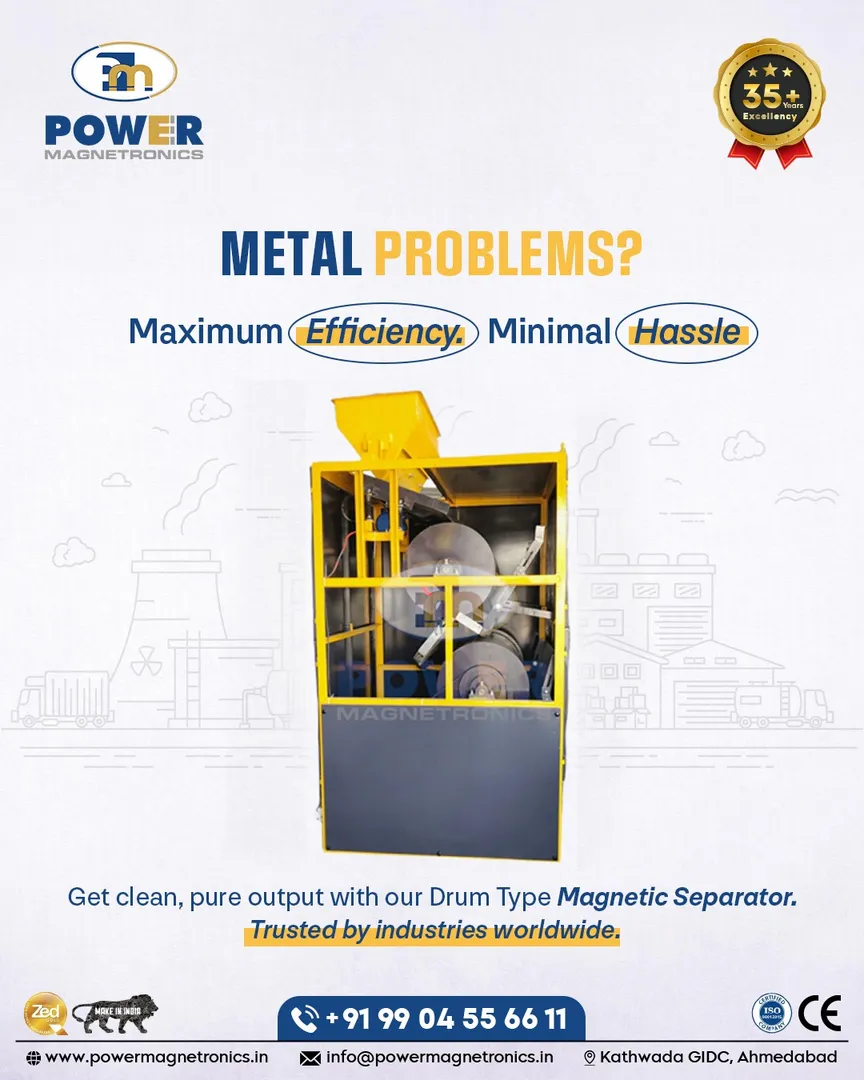 Magnetic Drum Separator for Quartz