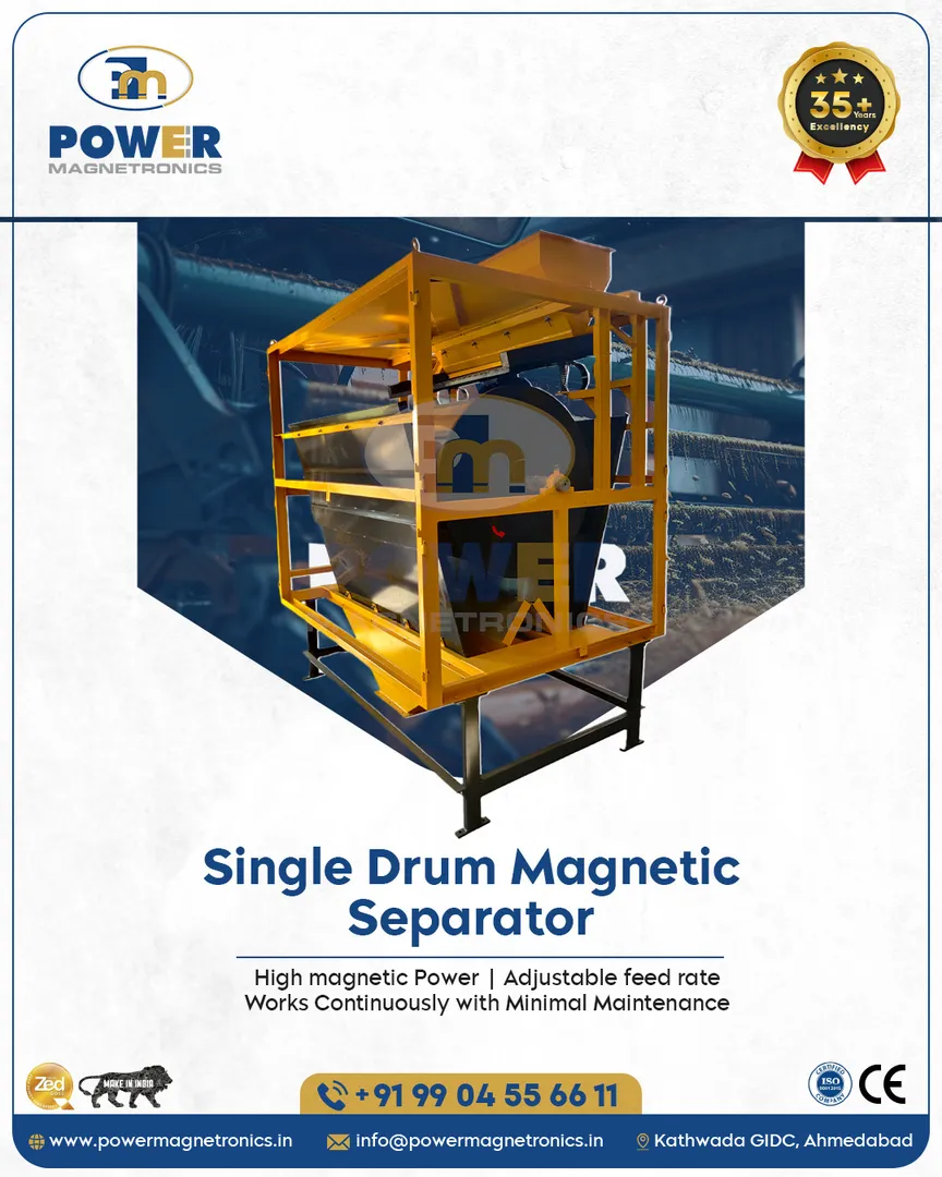 Magnetic Drum Separator for Silica Sand