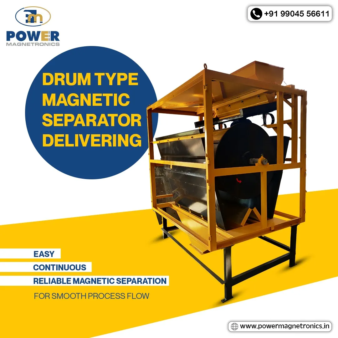 Magnetic Drum Separator for Recycling