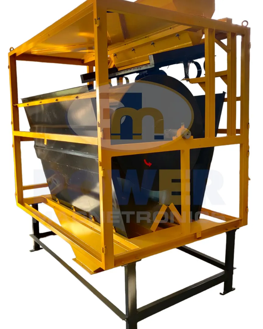 magnetic drum separator for silica sand
