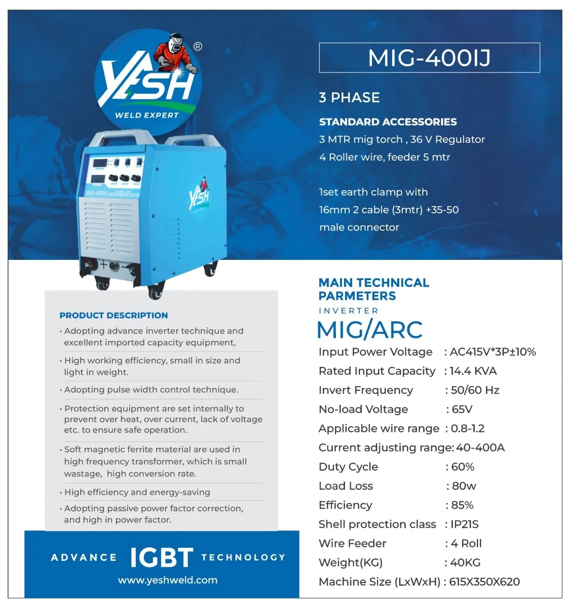 400AMP MIG MACHINE IN VADODARA