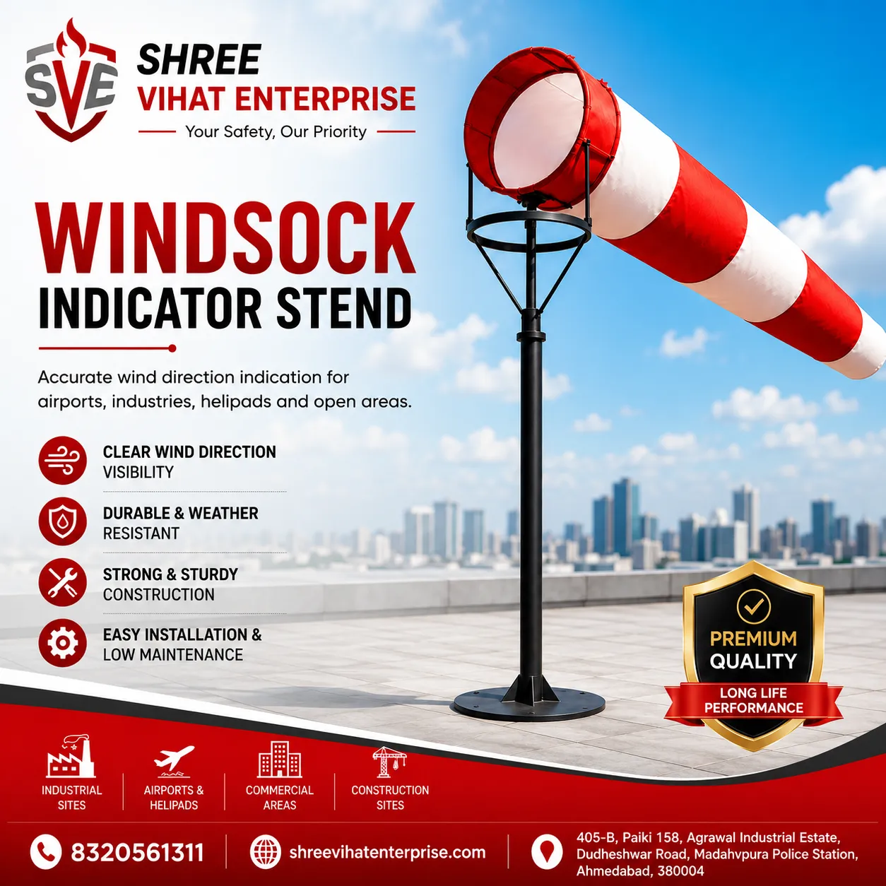 wind shock indicator stend