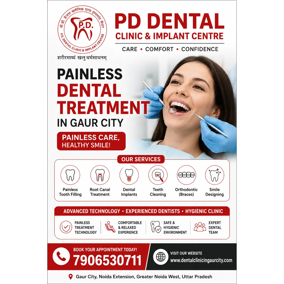 Painless Dental Treatment in Gaur City | PD Dental Clinic