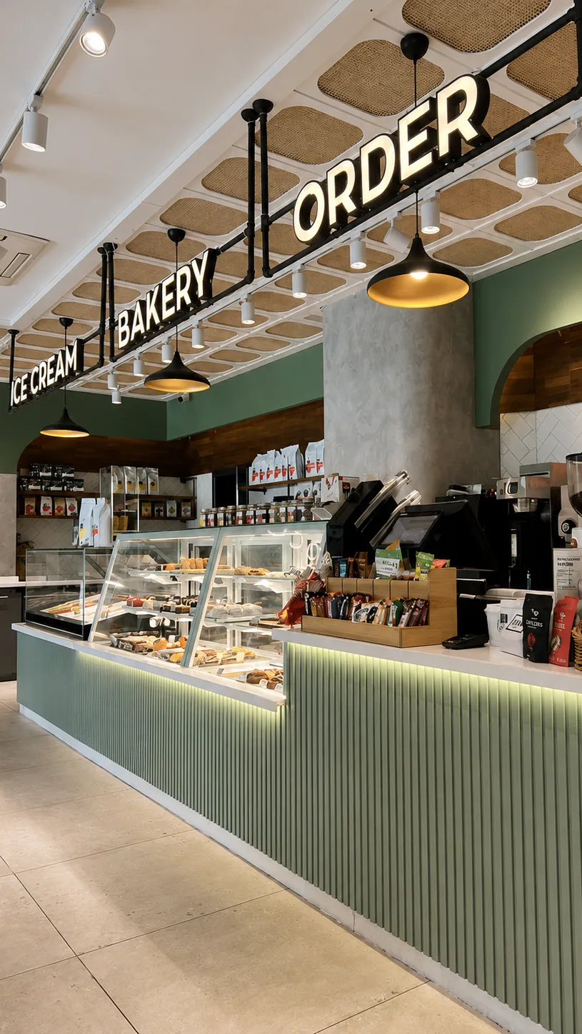 Minimalist Bakery and Cafe Interior Design