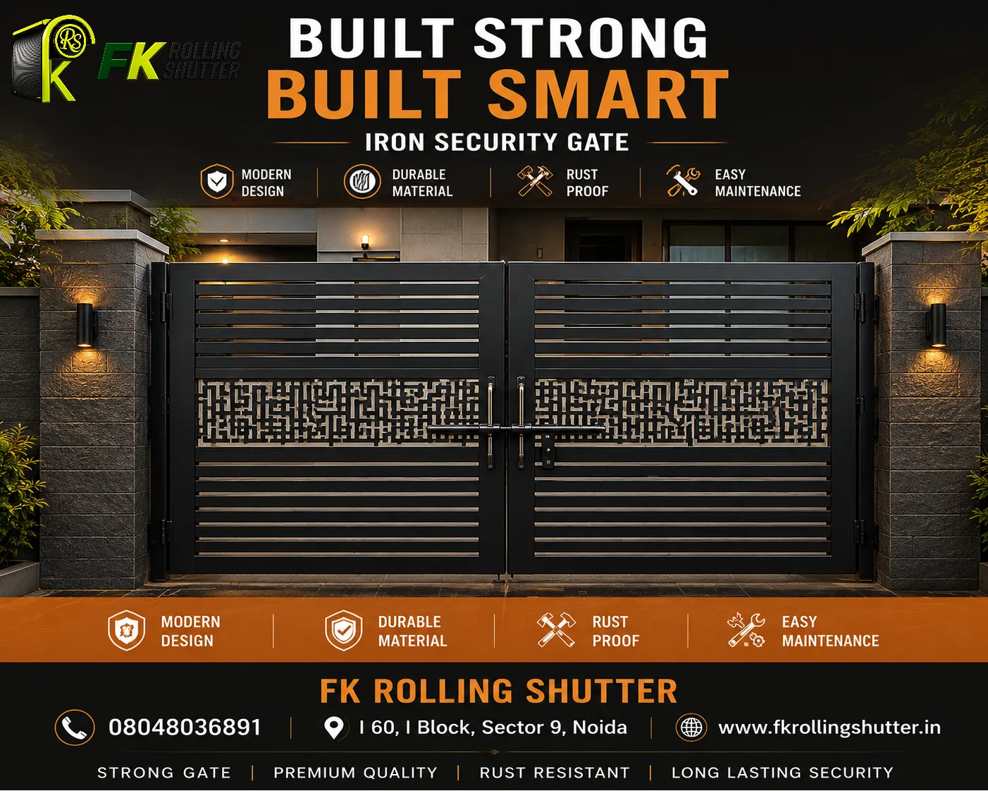 Iron security gate manufacturer in Noida sector 7