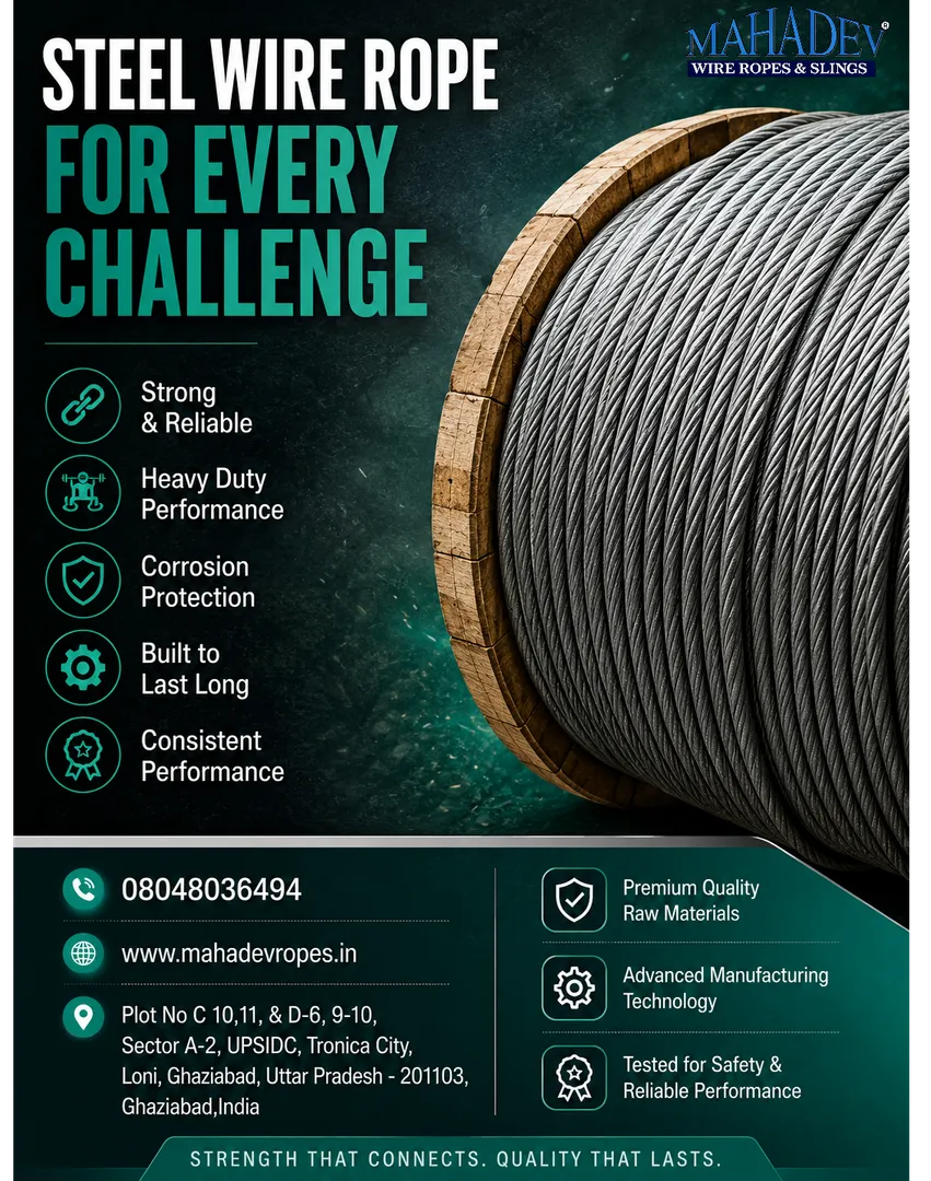 Steel Wire Rope Supplier In Ghaziabad