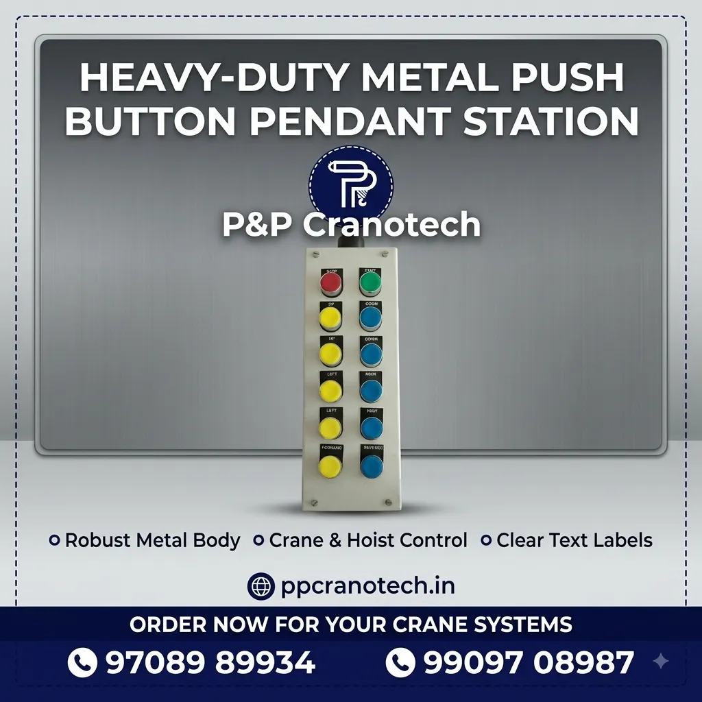 HEAVY-DUTY METAL PUSH BUTTON PENDANT STATION