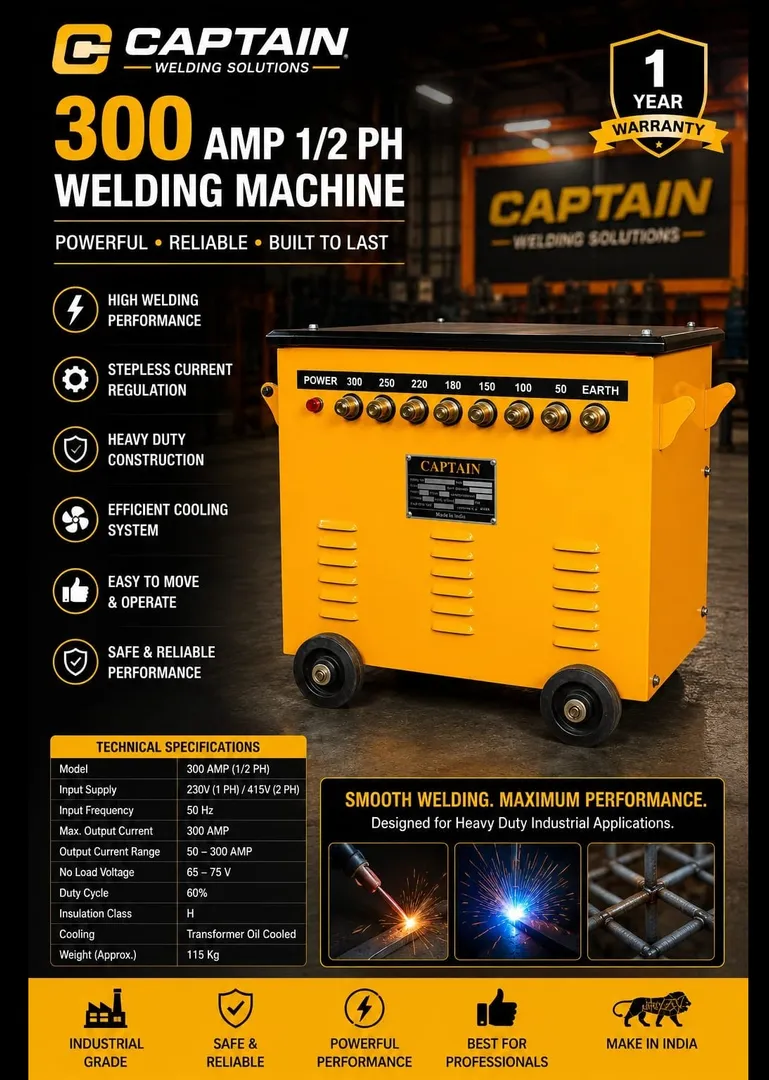 300 AMP STUD TYPE 1/2 PHASE WELDING MACHINE