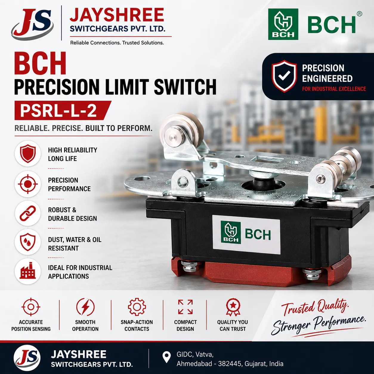 BCH Precision Limit Switch – PSRL-L-2