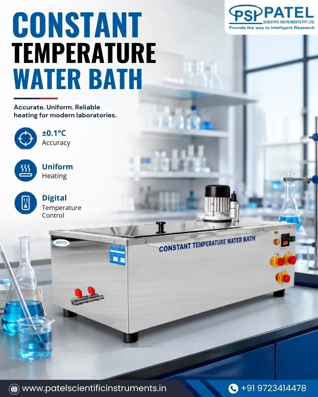 Constant Temperature Water Bath for Accurate Laboratory Testing