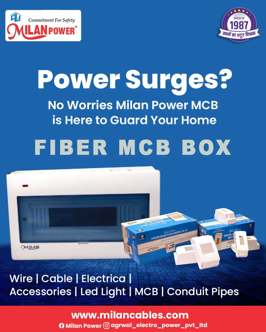 Milan Power Fiber MCB Box
