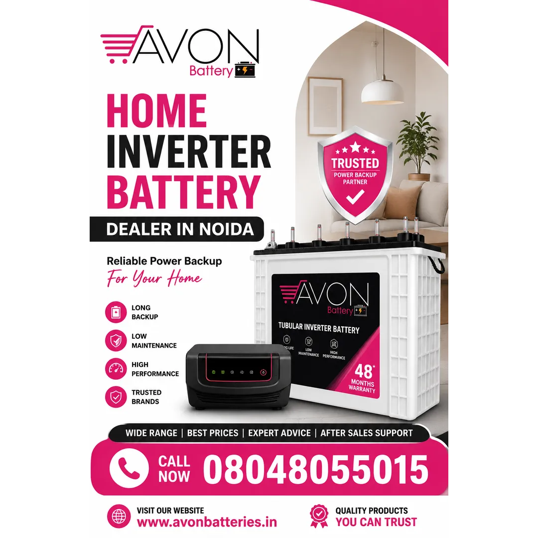 Home Inverter Battery Dealer in Noida | AVON BATTERY