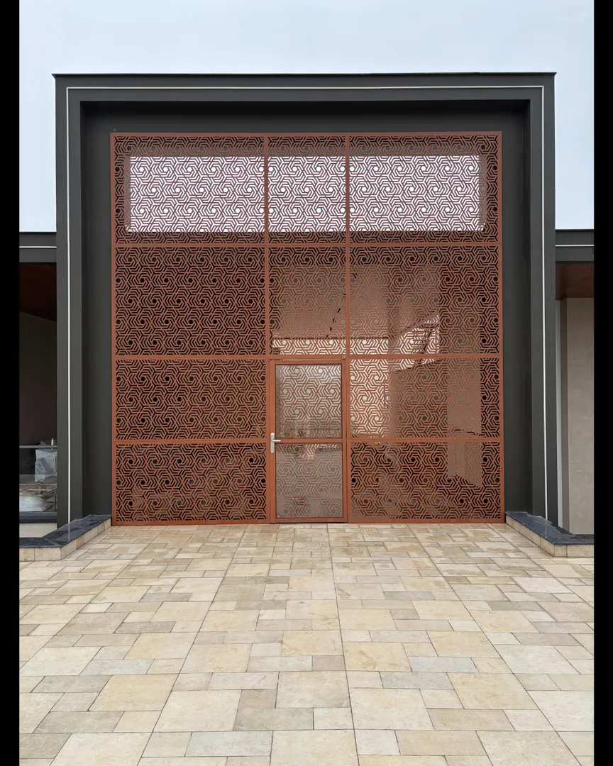 Custom Aluminium Laser-Cut Façade Panel