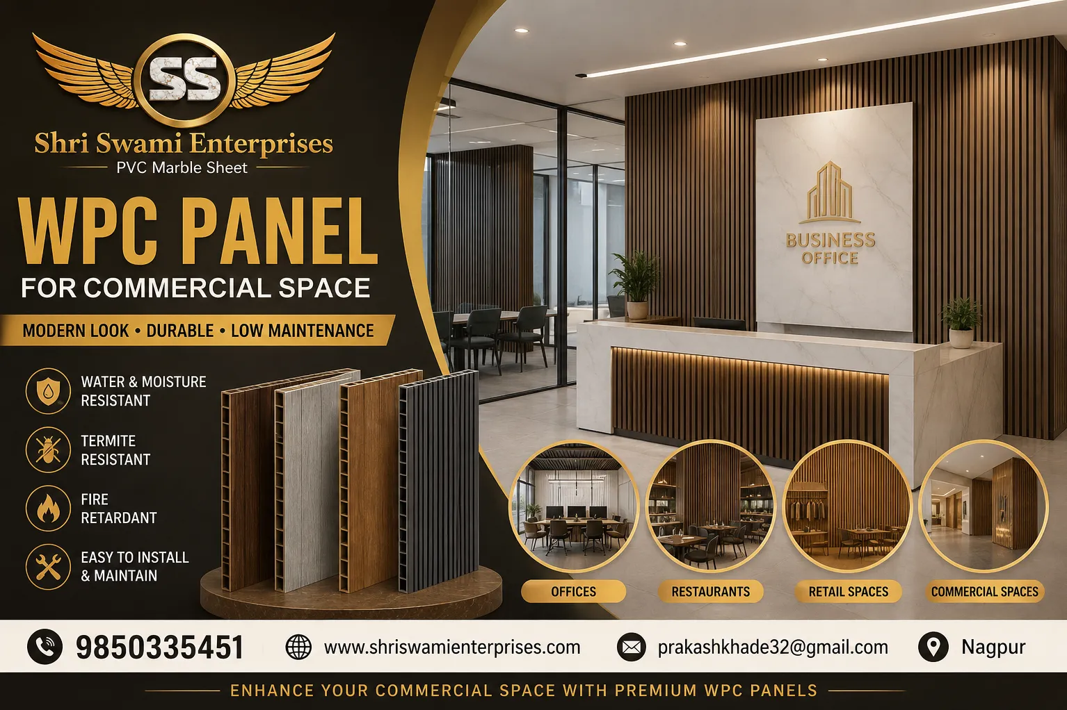 WPC Panel for Commercial Space in Nagpur