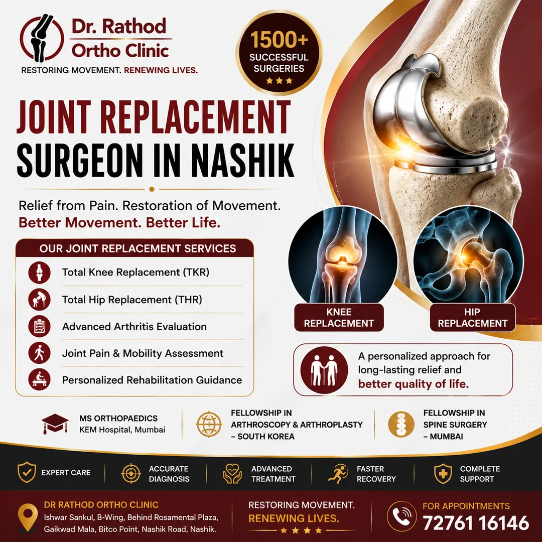 Joint Replacement Surgeon in Nashik β Expert Knee & Hip Replacement Care