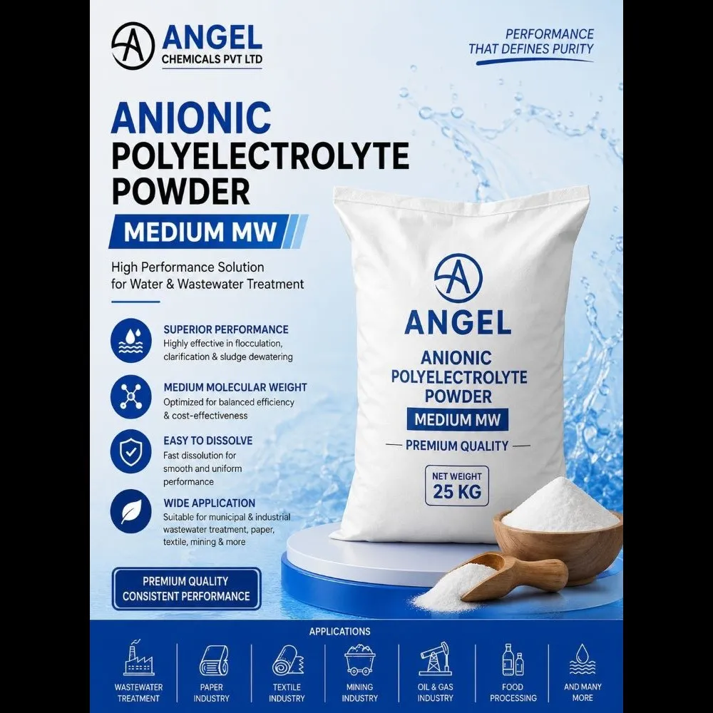 Anionic Polyelectrolyte Supplier in Vadodara, Gujarat & India | Angel Chemicals