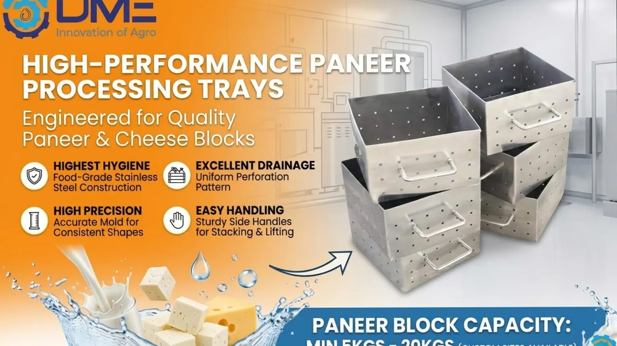 Dairy equipment manufacture in Coimbatore